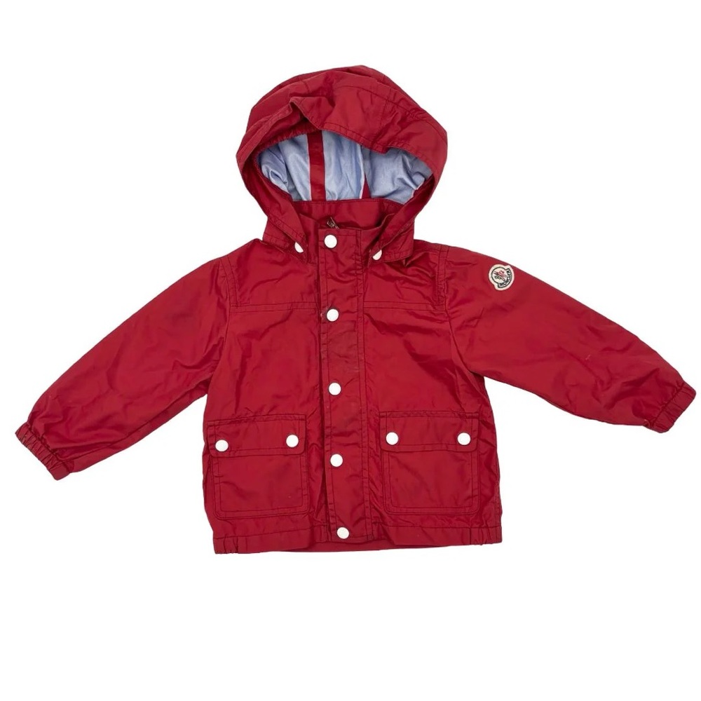 Moncler Red Kids Raincoat